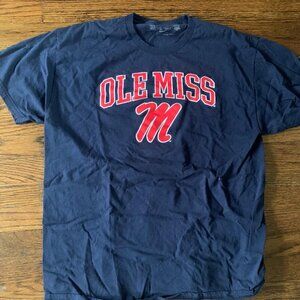 'NEW' OLD MISS T SHIRT BLUE MEN  XL